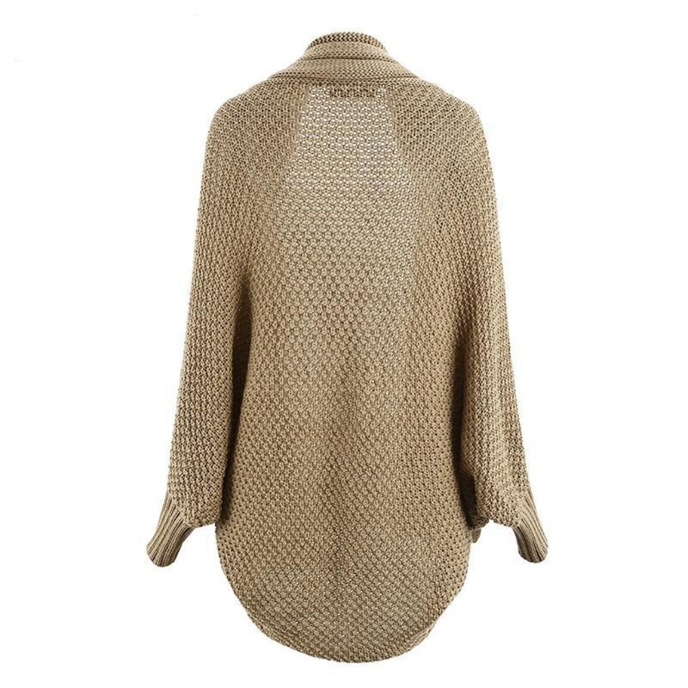 ⬇️ $49 Oversized Batwing Khaki Cardigan Sweater - Picture 7 of 8